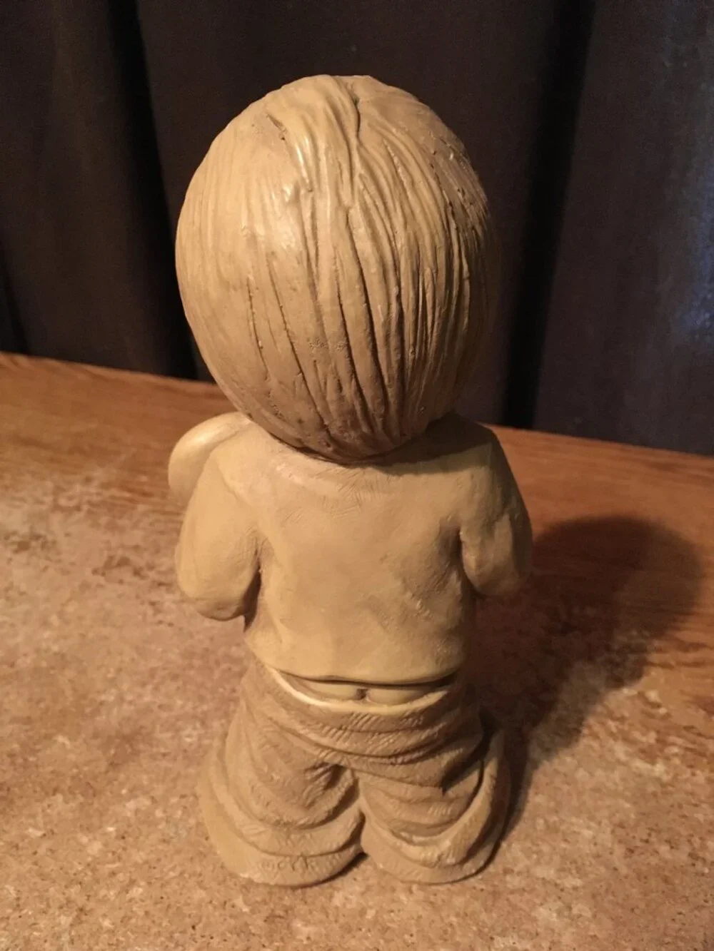 FANNYKINS FIGURINE BILL MACK SOLAR STATUARY WITH LOVE BOY HOLDING HEART